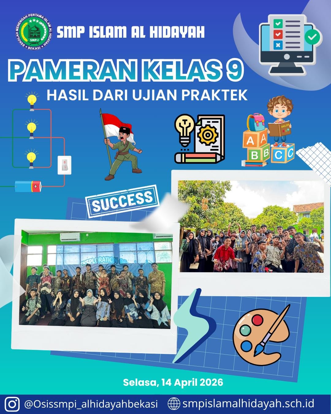 Pameran Hasil Ujian Praktek Kelas 9